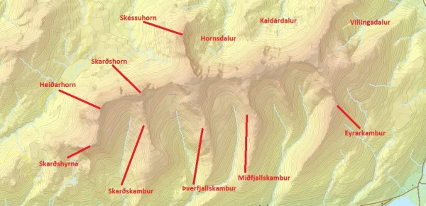 Yfirlit, Skarðsheiði